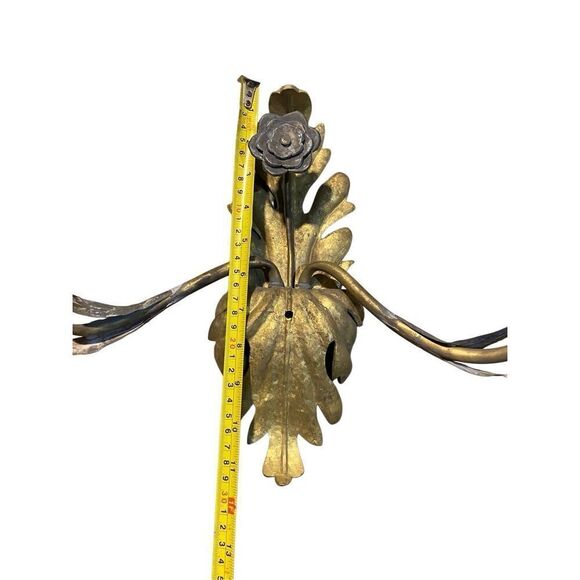 Antique Gold Gilded Metal Part of Scone Light I French Tole - Picture 5 of 7